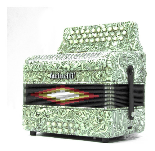 Farinelli 3012z Acordeón Farinelli 31 Botones Zebra Sol Msi