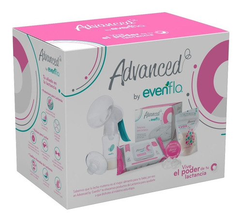 Extractor De Leche Evenflo Manual Pezoneras Toallitas 6 Pzas
