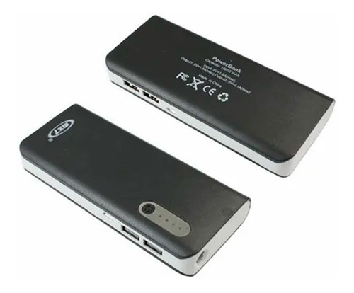 Cargador Portátil Batería Recargable Usb Powerbank 10.000mah Color Negro