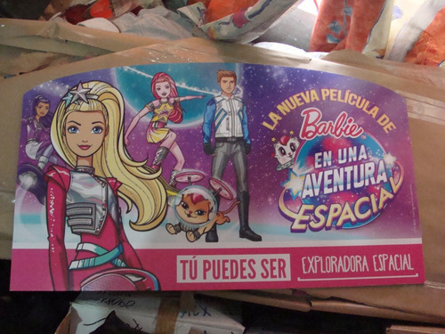 Barbie Una Aventura Espacial , Publicidad Original Mide 52 (Usado)