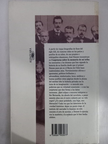 Conjeturas Sobre La Memoria De Mi Tribu José Donoso (Usado)