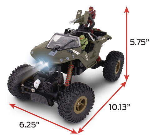 Vehículo Rc Halo Infinite Warthog Rock Hog 2.4 Ghz