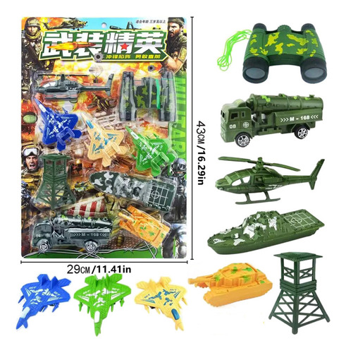 Set De Juego Militar Soldier Toys De 9 Piezas, Moderno, Fren