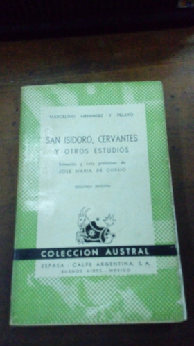 Libro San Isidoro Cervantes Y Otros Estudios