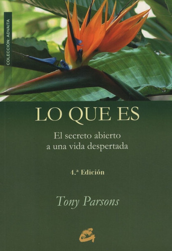 Libro Lo Que Es - Tony Parsons - El Secreto Abierto A Una Vi