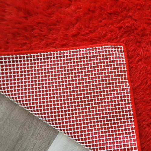 Imagen 3 de 4 de Alfombra Moderna Pelo Largo Suave 60x100 Antideslizante Soft