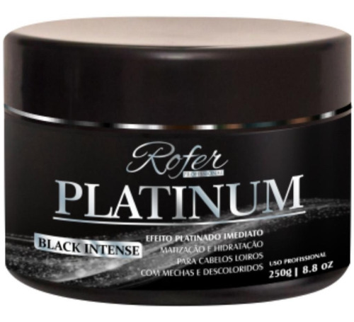 Imagem 1 de 7 de Máscara Matizadora Black Intense Rofer Profissional 250gr