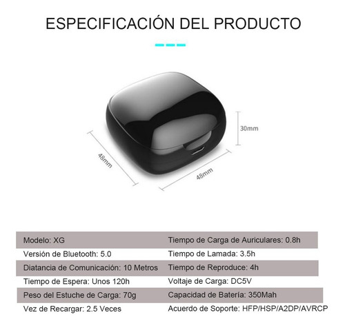 Imagen 6 de 8 de Audífonos Inalámbricos Con Bluetooth Resistentes Al Agua