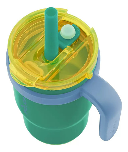 Set Termo Vasos Reduce Para Niños 2 Piezas 414 Ml Verde