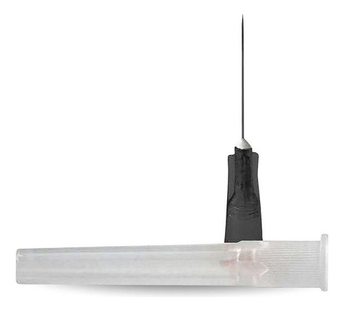 Agulha Hipodérmica 25x7 (22g) Preta - Bd - 100 Unidades