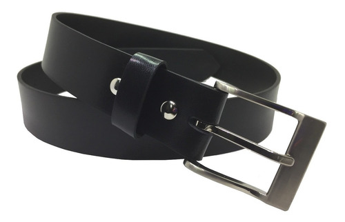Cinturon Negro Cuero Recuperado Uniforme Traje Envio Gratis