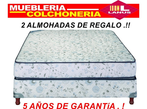 Sommier Y Colchon Suavestar Extra Espuma 140x190 Cuotas S/in