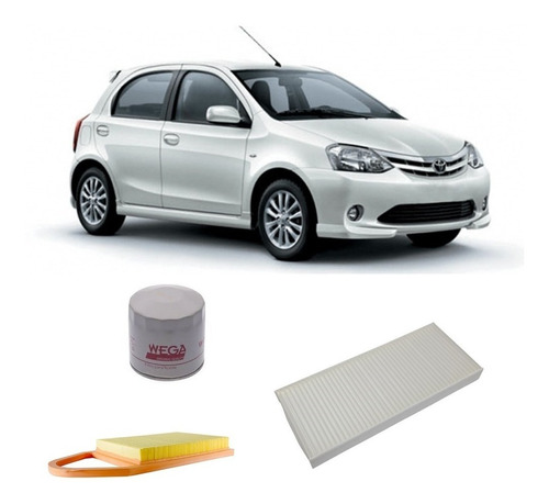 Kit De 3 Filtros Toyota Etios Wega