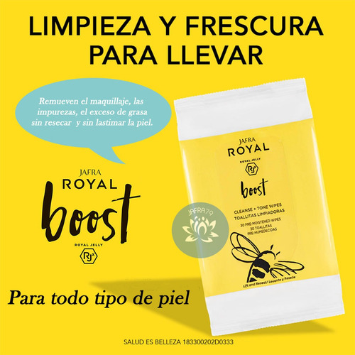 Toallitas Faciales Desmaquillantes Limpiadoras Jafra Boost