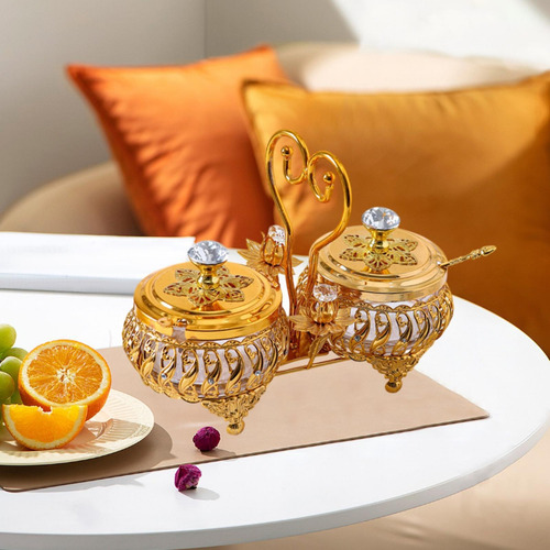 Light Luxury Cazoning Box Condiment Container Multifuncional