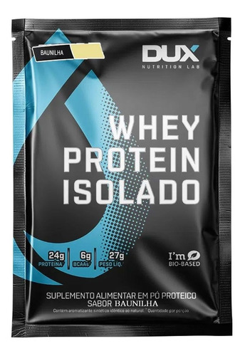 Suplemento em pó Dux Nutrition  Whey Protein Isolado proteína Whey Protein Isolado sabor  baunilha em saco de 27g