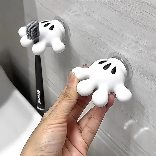 5 Piezas Porta Cepillos De Palma Sin Perforar Dibujos