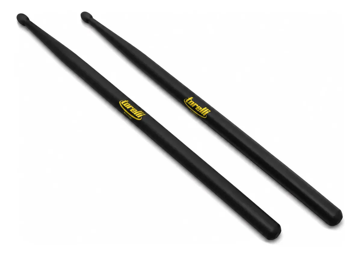 Par De Baquetas Torelli Tq020 Fibra Preta