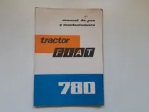 Comprar Manual Uso Y Mantenimiento Tractor Fiat 780