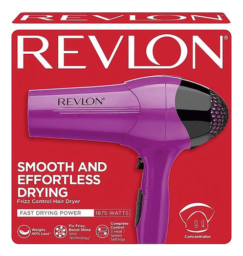 Secadora De Cabello Revlon Frizz Control 1875w
