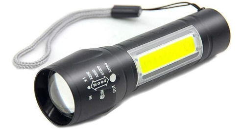 Imagen 2 de 8 de Lampara Tactica Recargable Led 2000l Linterna Lateral