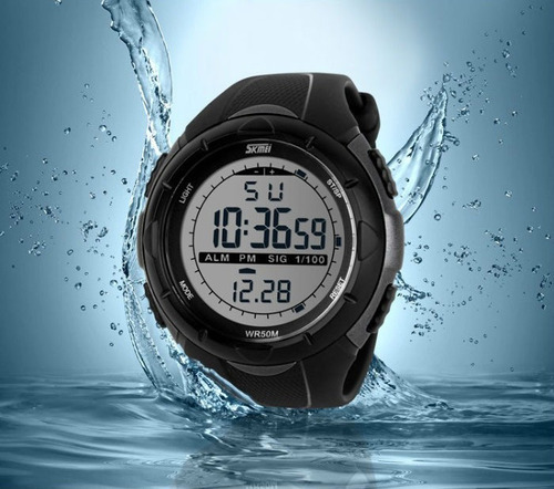 Skmei 1025 Reloj Deportivo Sumergible Digital Color Negro
