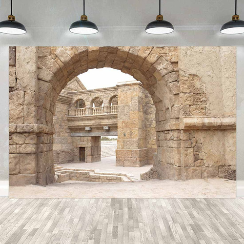 Fondo Fotografia Edificio Antiguo Jerusalen 7 X 5 Pie Romana