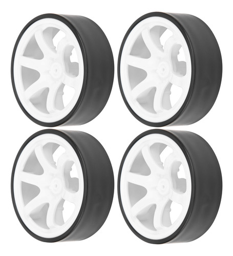 Llantas De Rueda De Plástico De 4 Radios Rc 6 Con Neumáticos