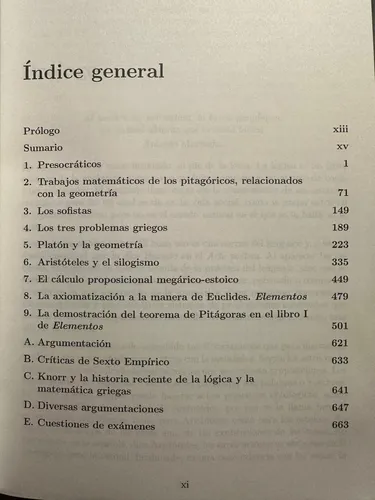 Introducción A La Historia Y A La Filosofía De La Matemática (Usado)