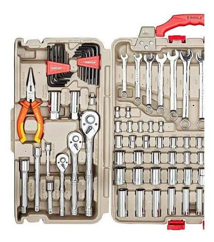 Imagem 5 de 5 de Jogo De Ferramentas Profissional 148 Peças - 110148mp Mayle