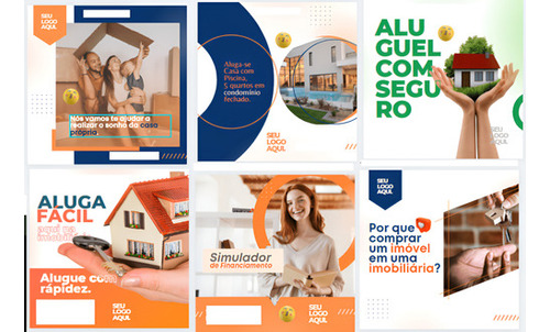 Combo 46 Templantes Canva E Posts Para Imobilia