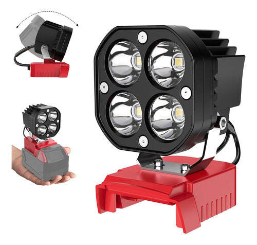 Luz De Trabalho T8led Para Bateria M18 18v, 40w 6000lm Fla-f