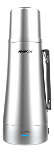 Termo Eléctrico Peabody Inox Pico Cebador 700w 1 Lt Cta Color Plateado