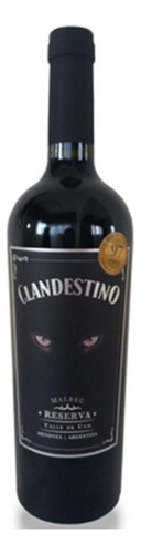 Vino Clandestino Reserva Malbec 97 Puntos Wine Enthusiast