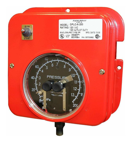 Murphy By Enown Controls Oplc-a-200 4.5 Swichgage