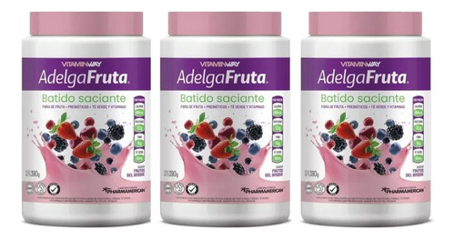 Adelgafruta Batido Saciante Vitamin Way 390gr Pack X 3