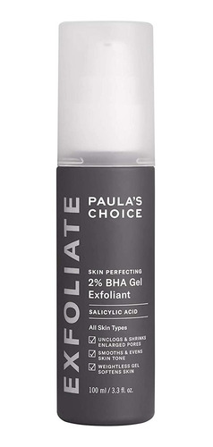 Gel Exfoliante Con 2% De Ácido Salicílico De La Marca Paulas