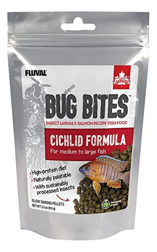 Fluval Bug Bites - Alimento Para Peces Ciclidos, Pellets Par