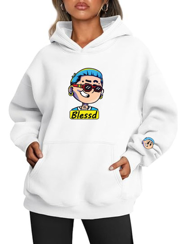 Buzo Hoodie De Blessd El Bendito Unisex Ref Tendencia Global