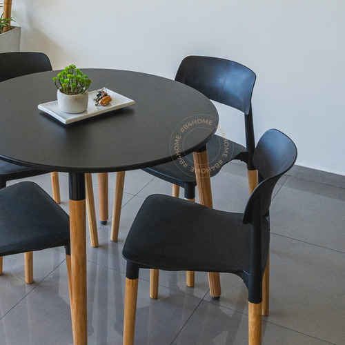 Imagen 2 de 9 de Juego De Comedor Mesa 90 Cm + 4 Sillas Milán | Contado