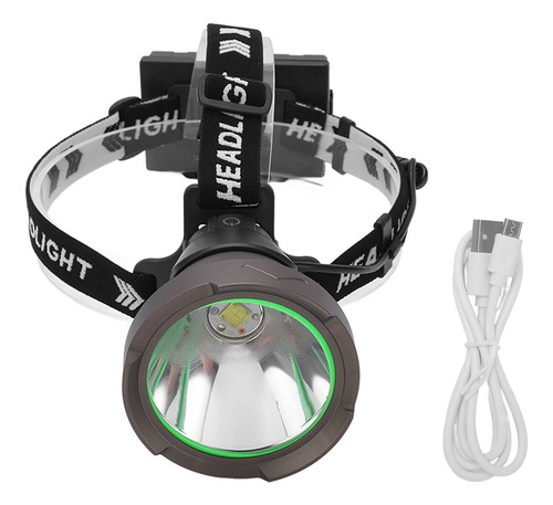 Linterna Frontal Led Recargable, Cabezal Usb De Alta Potenci