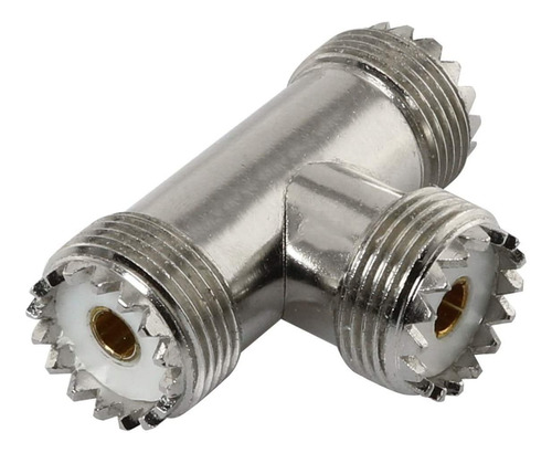 Maxmoral Adaptador Coaxial De 3 Vias Rf Uhf Hembra A 2 Uhf 