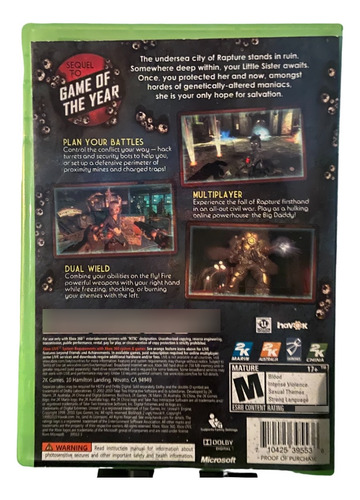Bioshock 2 Xbox 360 (Usado)
