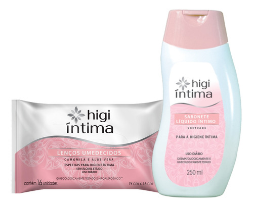 Kit Sabonete Líquido E Lenço Umedecido Íntimo Higi Íntima