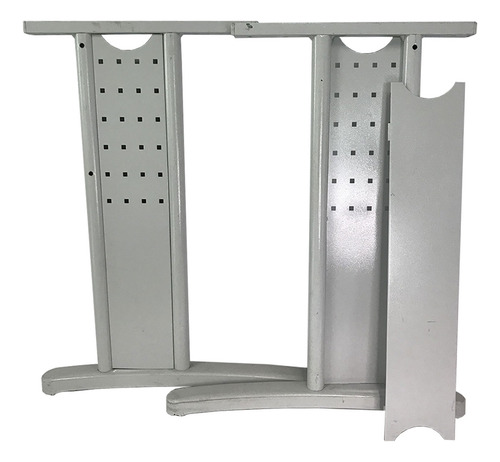 8 Pares Pe De Mesa Sobrepor Com Calha Para Passar Fio
