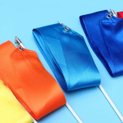 . 12 Fitas Coloridas De Ginástica Rítmica, 4 M, Para Dança