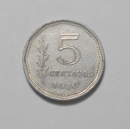 Moneda Argentina 5 Centavos 1970