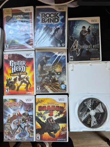 Lote Nintendo Wii Resident Evil 4 Super Mario Galaxy (Usado)