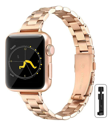 Correa Delgada De Acero Para Apple Watch Ultra 7 8 9 6 5 4 3