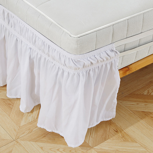 Faldón De Cama Doble De 39 X 75+15 Pulgadas, Elástico De Pol